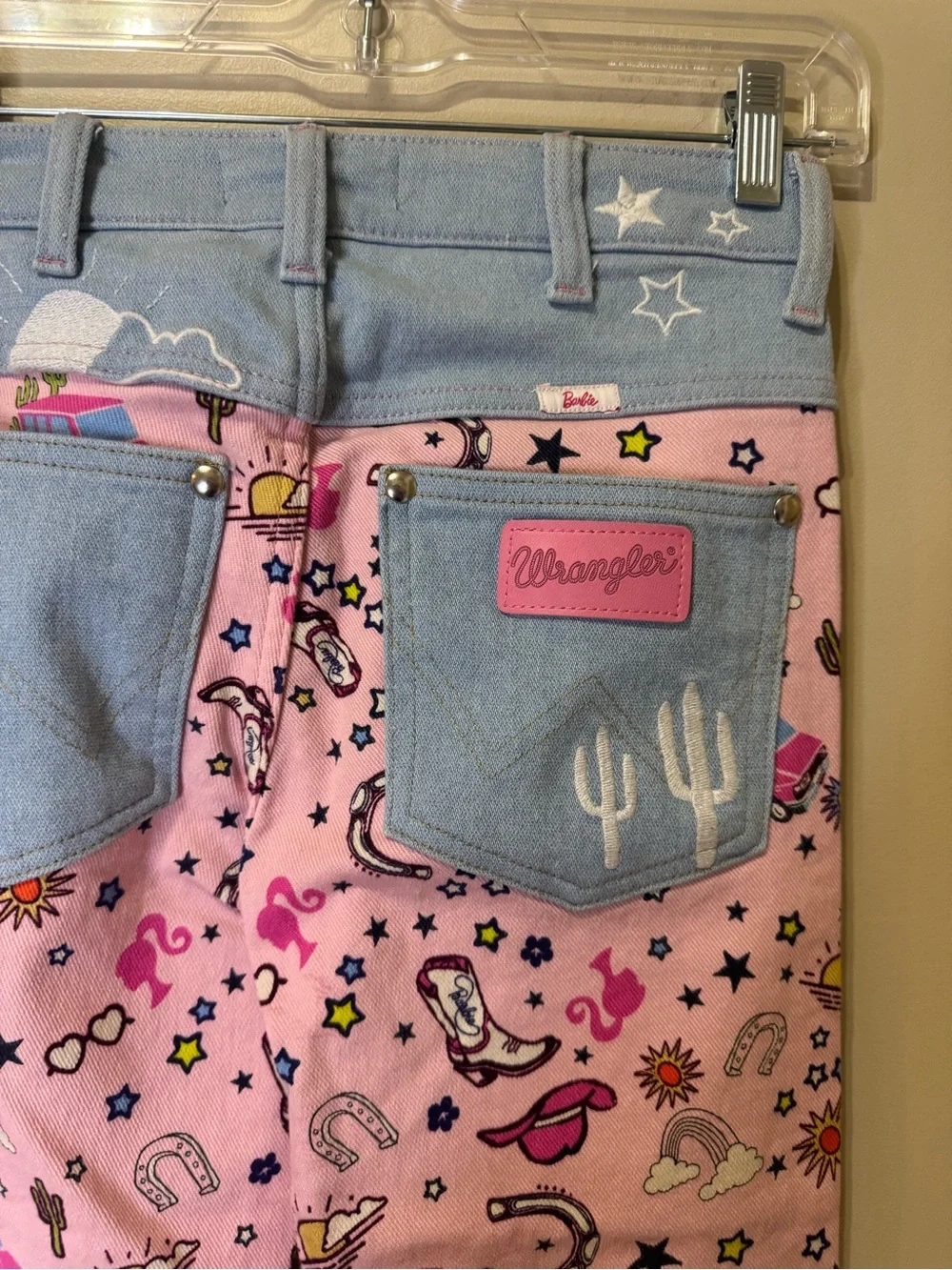 Wrangler X Barbie Retro High Rise Trouser Jean | 25 x 34 | Pinnacle Pink